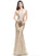 Sweep Trumpet/Mermaid Sequins Train Miranda V-neck Sequined With Prom Dresses