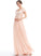 Fabric Length Silhouette V-neck Embellishment Neckline A-Line Floor-Length Ruffle Lexi A-Line/Princess Natural Waist