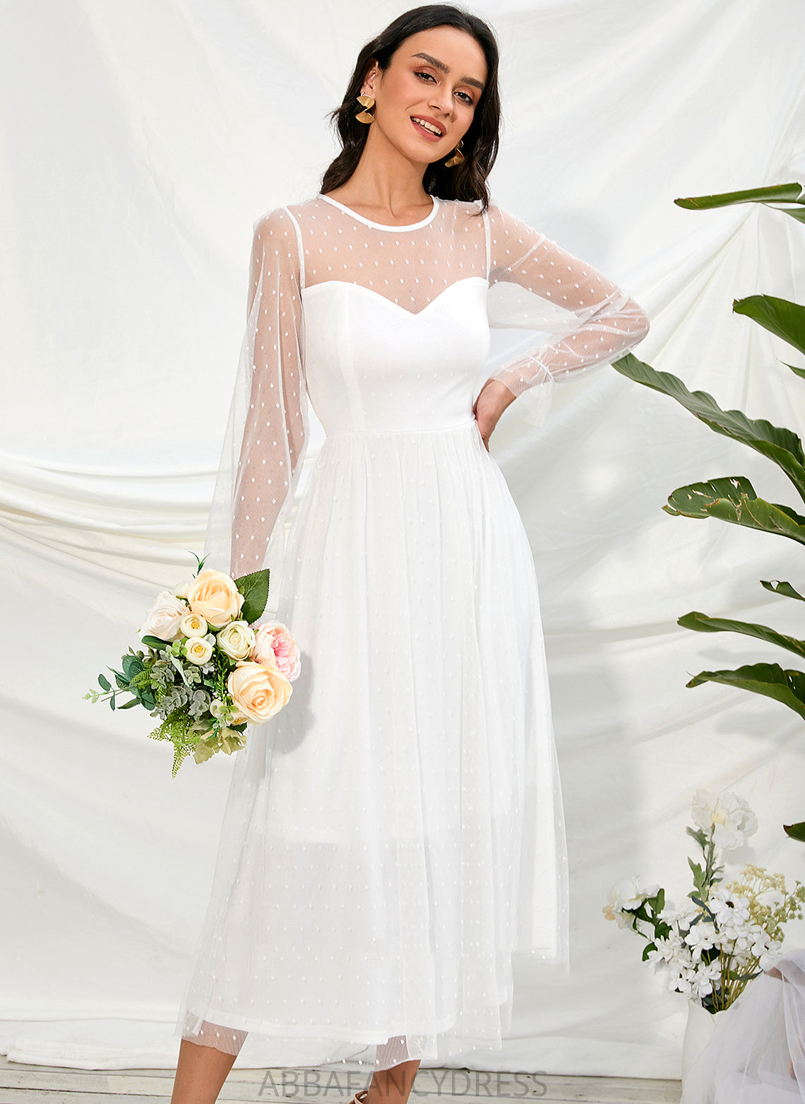 Tea-Length Wedding Dress A-Line Rylie Wedding Dresses