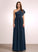Embellishment Length A-Line Neckline One-Shoulder Floor-Length Silhouette Fabric Ruffle Nancy Floor Length A-Line/Princess