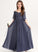Floor-Length Bow(s) Harley Chiffon Junior Bridesmaid Dresses Ruffle A-Line Off-the-Shoulder With