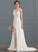 Renee Front Wedding Dress Wedding Dresses Sweep A-Line Split Chiffon V-neck With Train