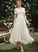 Wedding Dresses Asymmetrical Lace V-neck Dress Olivia With A-Line Wedding