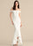 Crepe Dress Off-the-Shoulder Trumpet/Mermaid Marie Asymmetrical Wedding Stretch Wedding Dresses