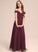 Chiffon Floor-Length Off-the-Shoulder Rowan Junior Bridesmaid Dresses A-Line