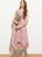 Tea-Length Junior Bridesmaid Dresses Lace Chiffon Scoop A-Line Neck Mina