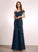 Floor-Length Embellishment Off-the-Shoulder Length Silhouette Neckline Ruffle A-Line Fabric Aniyah Floor Length A-Line/Princess