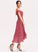 Neckline Tea-Length Length Silhouette CascadingRuffles Off-the-Shoulder Embellishment A-Line Fabric Skyler Natural Waist A-Line/Princess