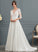 Satin Scoop With Train Wedding Ruffle Carolina Neck Dress Wedding Dresses Court Ball-Gown/Princess