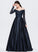 Prom Dresses Sweep Beading Off-the-Shoulder Train Mary Ball-Gown/Princess With Satin