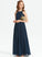Ruffle Meredith Neck Chiffon With Floor-Length A-Line Junior Bridesmaid Dresses Scoop