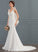 Trumpet/Mermaid Chiffon Court Wedding Dresses Morgan V-neck Dress Wedding Train