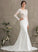 Beading With Wedding Wedding Dresses Dress Chapel Train Sequins Avery Neck Scoop Stretch Trumpet/Mermaid Crepe