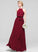A-Line Embellishment Neckline Silhouette Length Bow(s) Floor-Length Fabric ScoopNeck Ina Trumpet/Mermaid Natural Waist