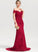 Brynn Train Trumpet/Mermaid Off-the-Shoulder Lace Prom Dresses Sweep