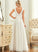 Floor-Length A-Line Wedding Dresses Lace Chiffon V-neck Esmeralda Dress Wedding