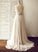 V-neck Chiffon Wedding Dresses Court Wedding Train Alyvia A-Line Dress
