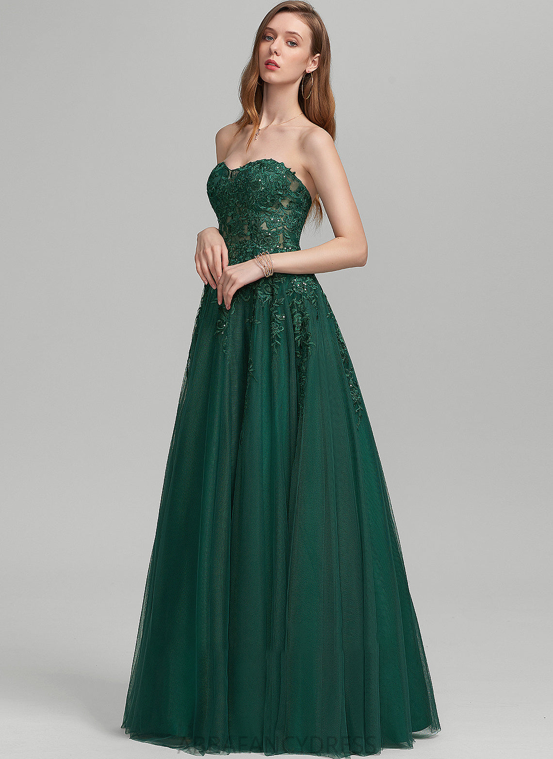 Prom Dresses Sweetheart Floor-Length With Ball-Gown/Princess Annabel Sequins Tulle