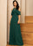 Straps Floor-Length ScoopNeck A-Line Silhouette Fabric Neckline Length Rhianna V-Neck A-Line/Princess Short Sleeves