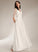 With Wedding A-Line Floor-Length Dress Wedding Dresses V-neck Elaine Beading