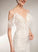 Train Wedding Chapel Trumpet/Mermaid Wedding Dresses With V-neck Beading Dress Ansley Sequins