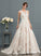 Ball-Gown/Princess Beading With Illusion Wedding Dress Court Train Jaslyn Sequins Wedding Dresses Tulle
