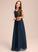 Bow(s) Chiffon A-Line Yesenia Floor-Length With Junior Bridesmaid Dresses V-neck