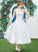With Sweetheart Tulle Ingrid Dress Tea-Length Ruffle Wedding Dresses A-Line Wedding