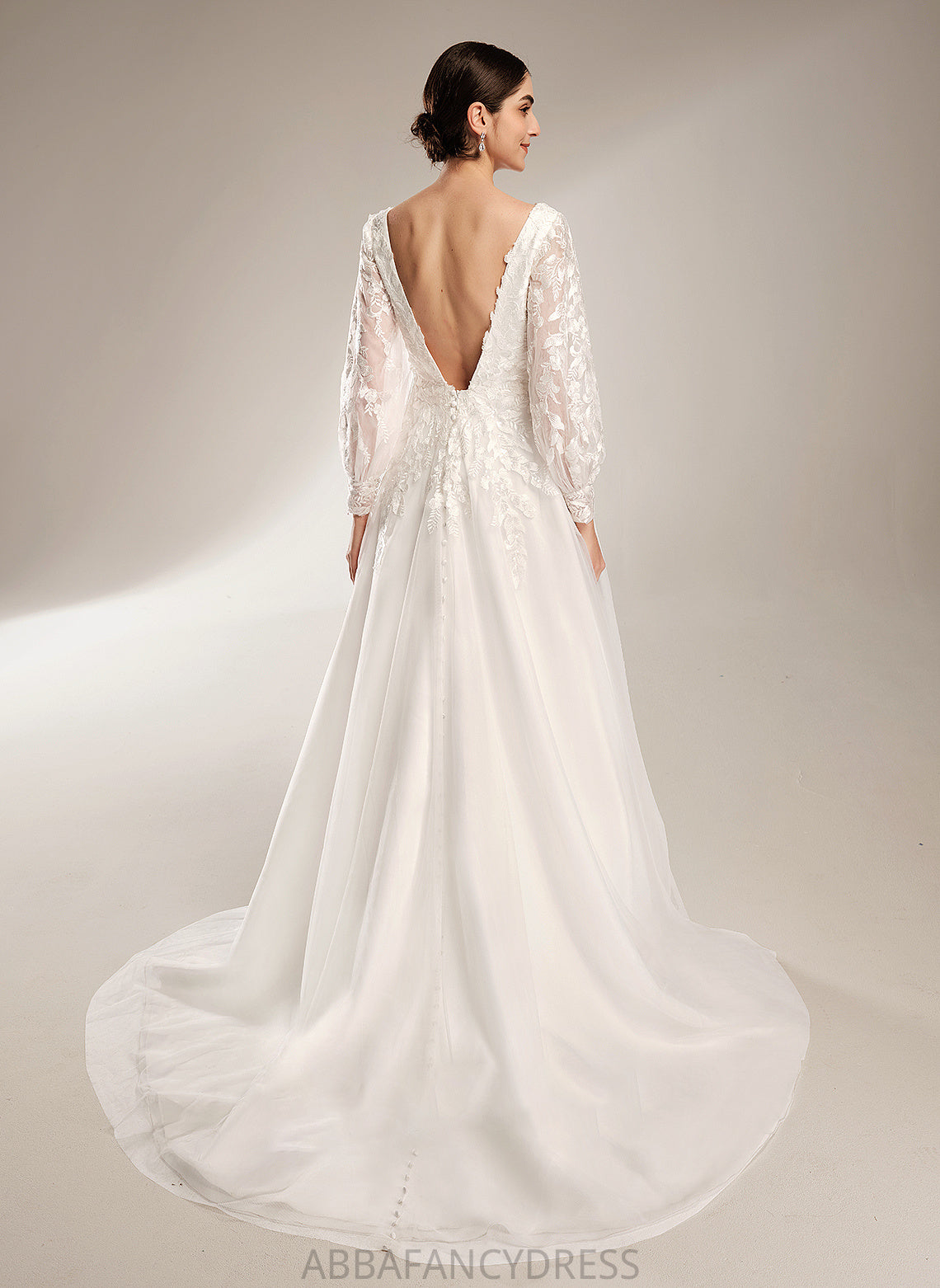 Dress Juliette Wedding Dresses Chapel With Wedding Sequins Train V-neck Ball-Gown/Princess