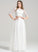 Wedding Averie A-Line Neck Wedding Dresses Tulle Scoop Floor-Length Dress