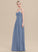 Sweetheart Length A-Line Fabric Neckline Silhouette Ruffle Floor-Length Embellishment Lilliana Floor Length Sleeveless