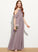 Scoop Ruffle Molly Junior Bridesmaid Dresses A-Line Neck Chiffon With Floor-Length