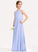 A-Line Chiffon Scoop Junior Bridesmaid Dresses Neck Floor-Length Addyson