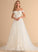 Wedding Dresses Ball-Gown/Princess Sequins Chapel Lace Tulle Wedding Train Mikayla Dress With