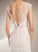 Sequins Sheath/Column Scoop Wedding Wedding Dresses Train Court Dress With Leanna Beading Neck