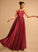 Floor-Length Neckline A-Line Arianna Satin Square Prom Dresses