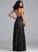 Sequined Irene Sequins Floor-Length V-neck Sheath/Column With Prom Dresses