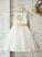 Neck With Knee-Length Rory Junior Bridesmaid Dresses Scoop A-Line Tulle Bow(s) Sash