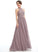 Neckline SplitFront Floor-Length A-Line Fabric Length Silhouette Embellishment Halter Natalie Natural Waist Sleeveless