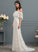 Dress With Lace Train Sweep Bow(s) Wedding Dresses Wedding Trumpet/Mermaid Dayanara