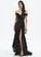 With Cascading Prom Dresses Off-the-Shoulder Train Sweep Trumpet/Mermaid Velvet Haley Ruffles