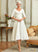 Wedding Dresses A-Line V-neck Dayana Tea-Length Dress Satin Wedding