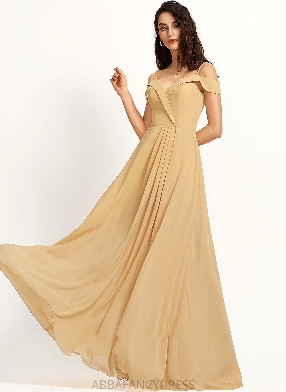 Floor-Length Prom Dresses Shaylee A-Line V-neck