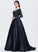 Prom Dresses Sweep Beading Off-the-Shoulder Train Mary Ball-Gown/Princess With Satin