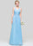 Embellishment Neckline Floor-Length Ruffle Silhouette Length Fabric V-neck A-Line Bow(s) Madison A-Line/Princess