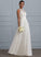 A-Line Dress Emilee Scoop Neck Floor-Length Wedding Tulle Wedding Dresses