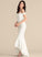 Crepe Dress Off-the-Shoulder Trumpet/Mermaid Marie Asymmetrical Wedding Stretch Wedding Dresses