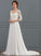 Dress Wedding Sweep Beading Sequins V-neck A-Line Train Alula Lace Wedding Dresses With Chiffon