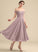 Tea-Length Length Embellishment Silhouette A-Line Fabric Sequins Beading Off-the-Shoulder Neckline Ruth Floor Length