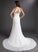 Neck Beading Trumpet/Mermaid Ruffle Chapel Scoop Sequins Melanie With Chiffon Train Prom Dresses